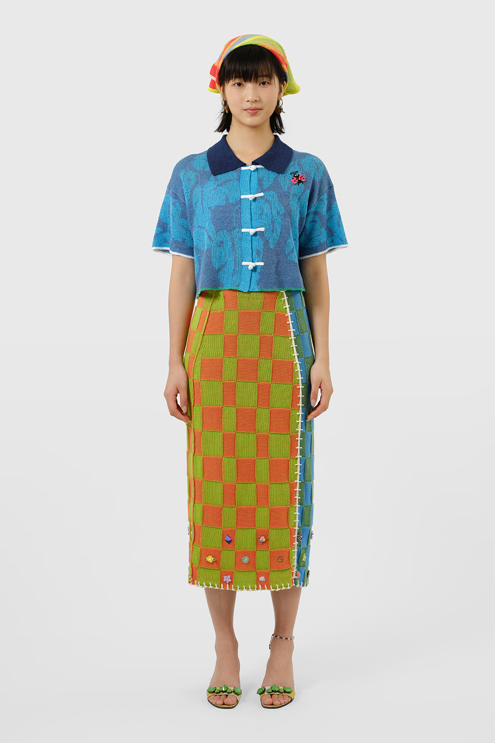 Monstera Boxy Cropped Short Sleeve Shirt