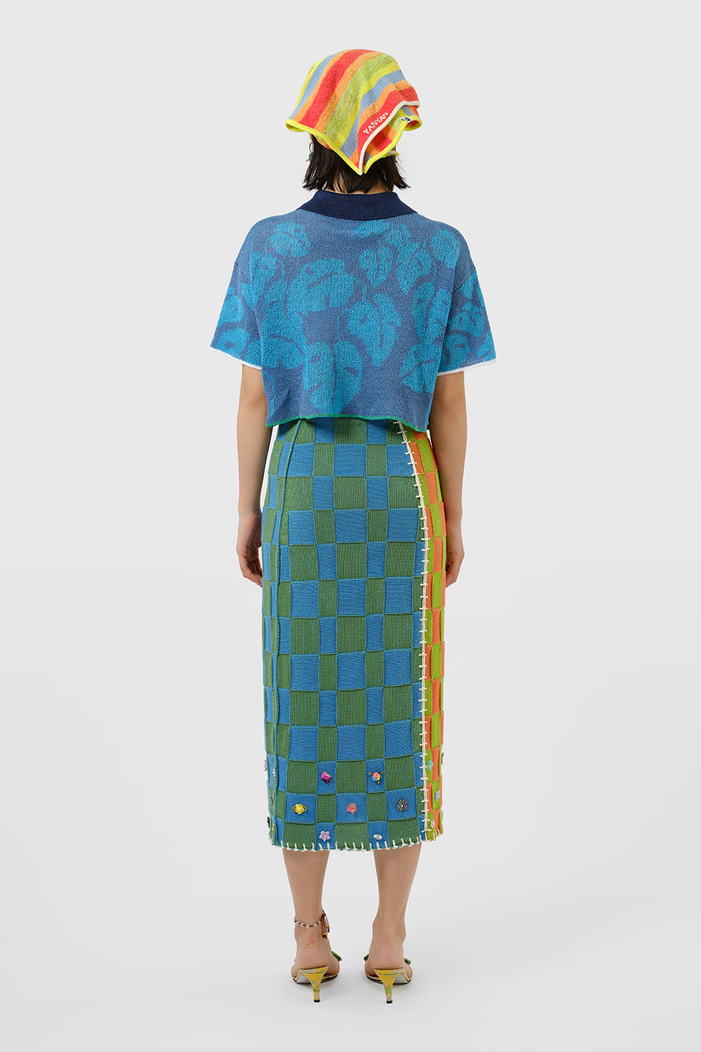 Monstera Boxy Cropped Short Sleeve Shirt