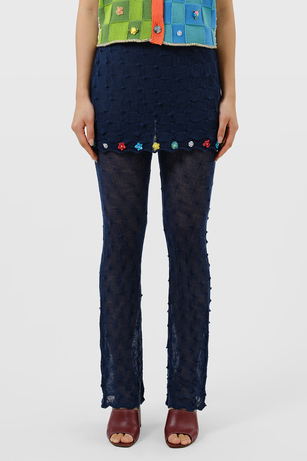 BorLor Mini Skirt over Pant Set