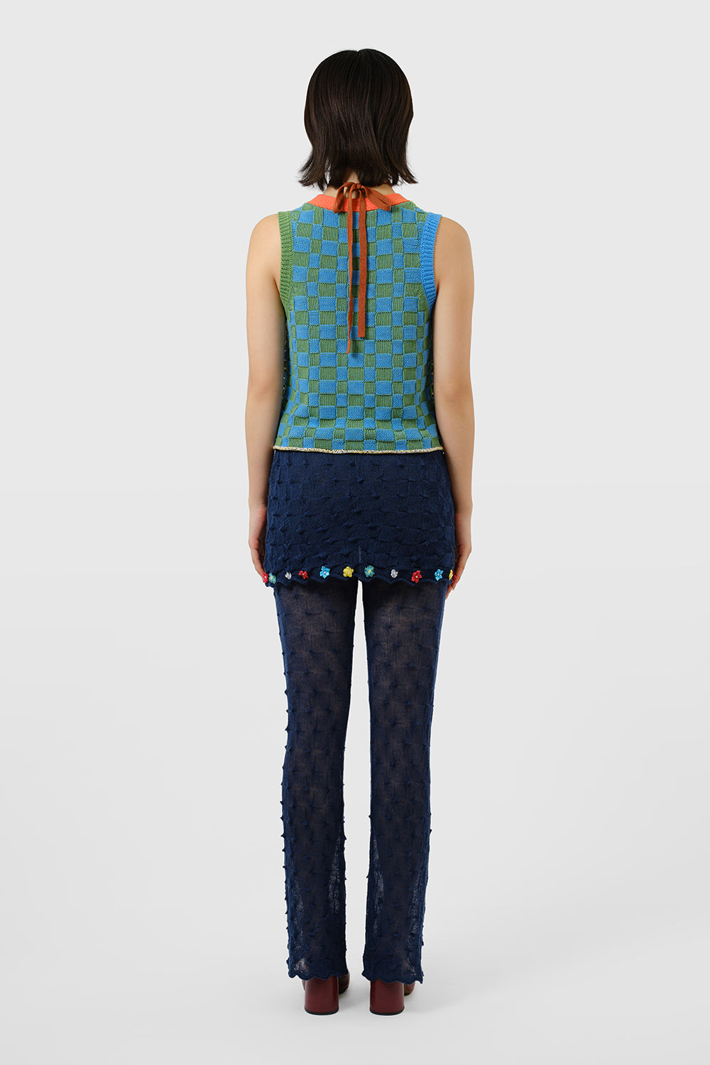 Embellished Check Waistcoat