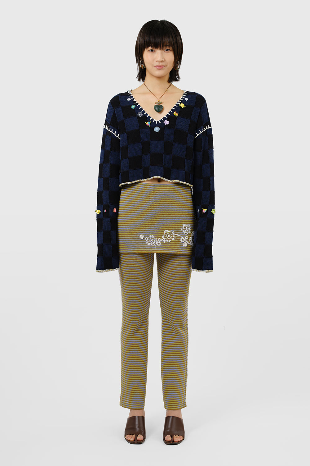 Romy Double Layer Mini Skirt with Pant