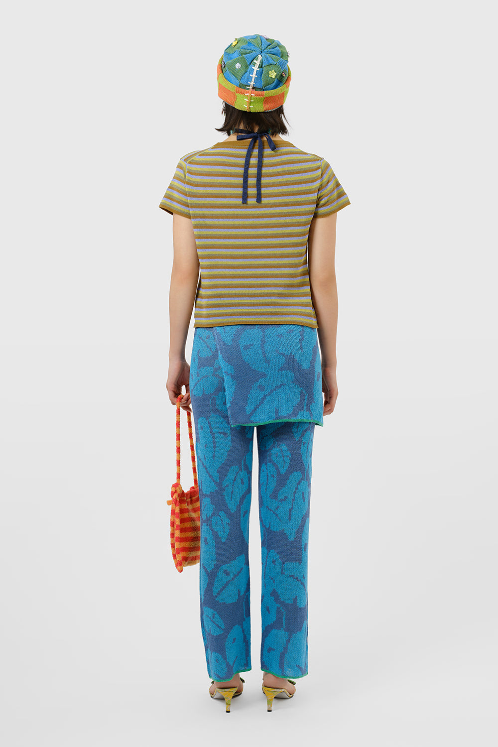 Monstera Double Layer Apron with Pant