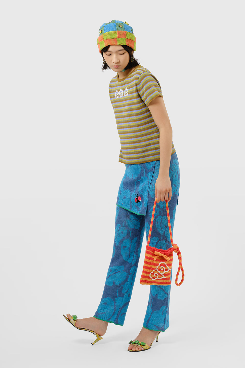 Monstera Double Layer Apron with Pant