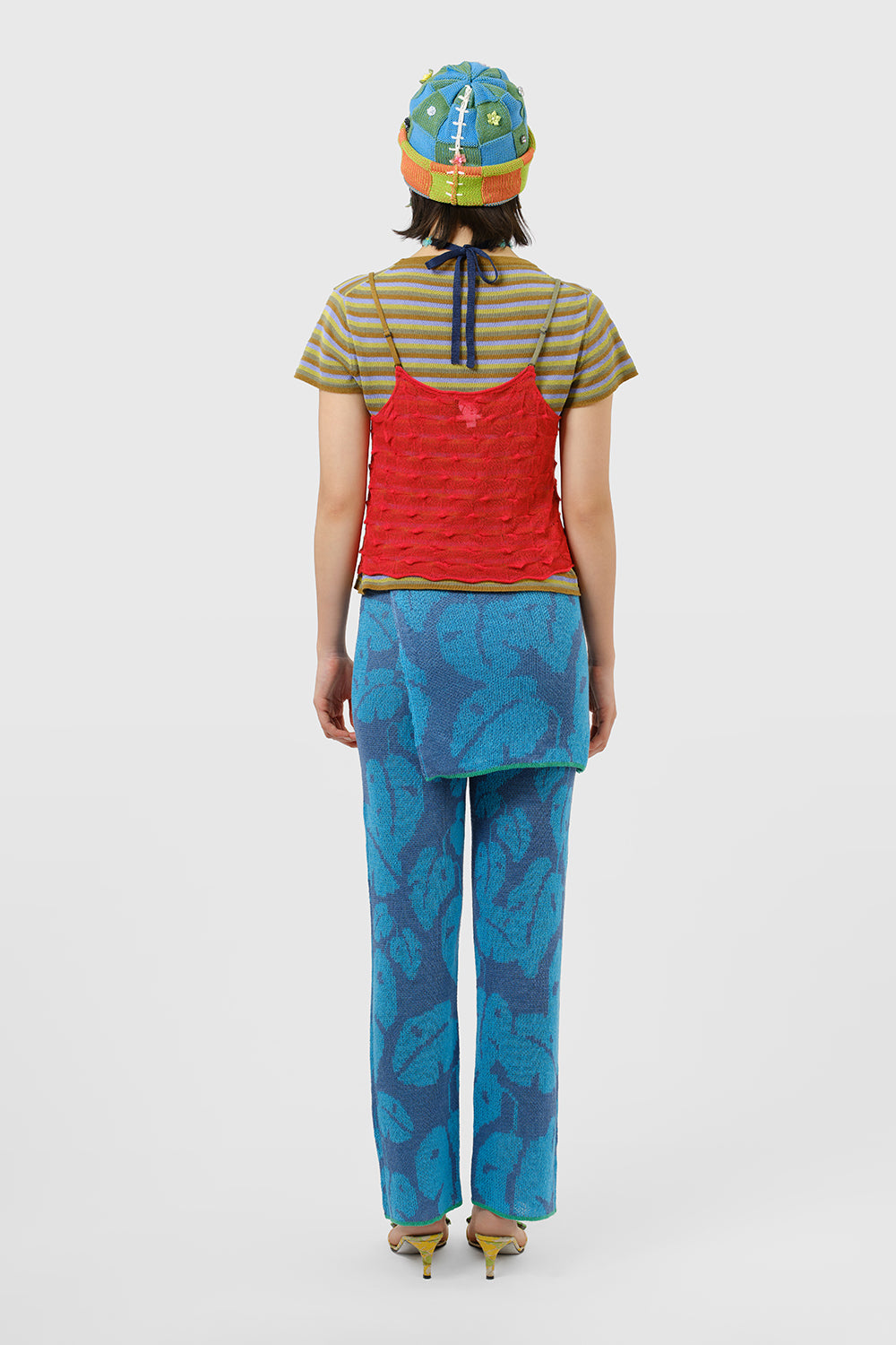 Monstera Double Layer Apron with Pant