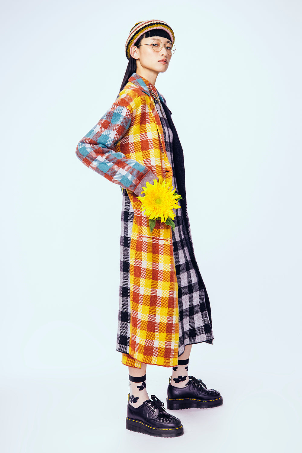 Bao Plaid Coat