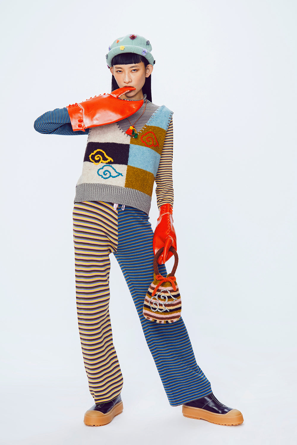 Softi Stripe Pouch