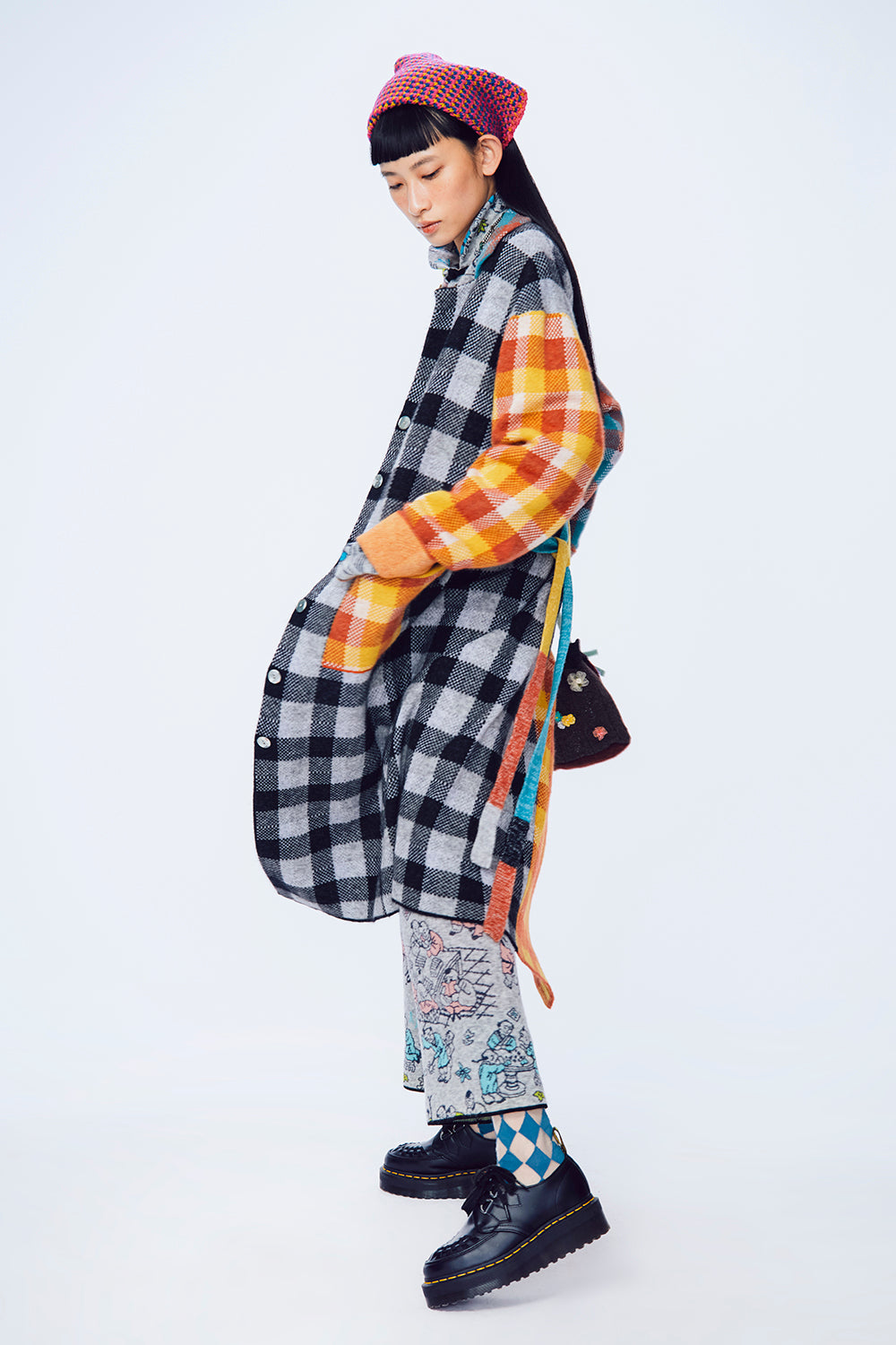 Bao Plaid Coat