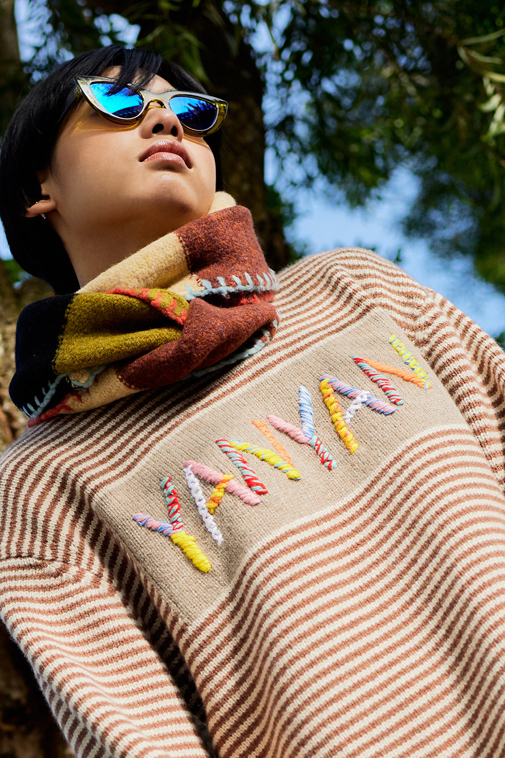 Logo Oversized Crew Pullover