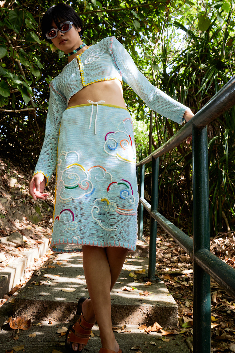 Netty Cloud Pencil Skirt