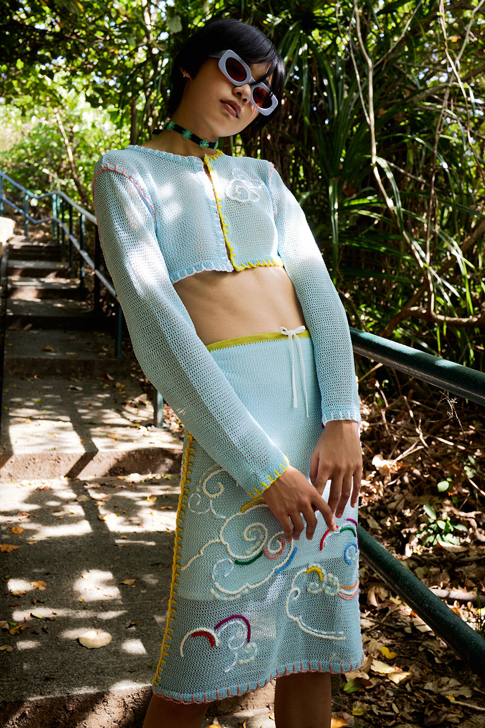 Netty Cloud Pencil Skirt