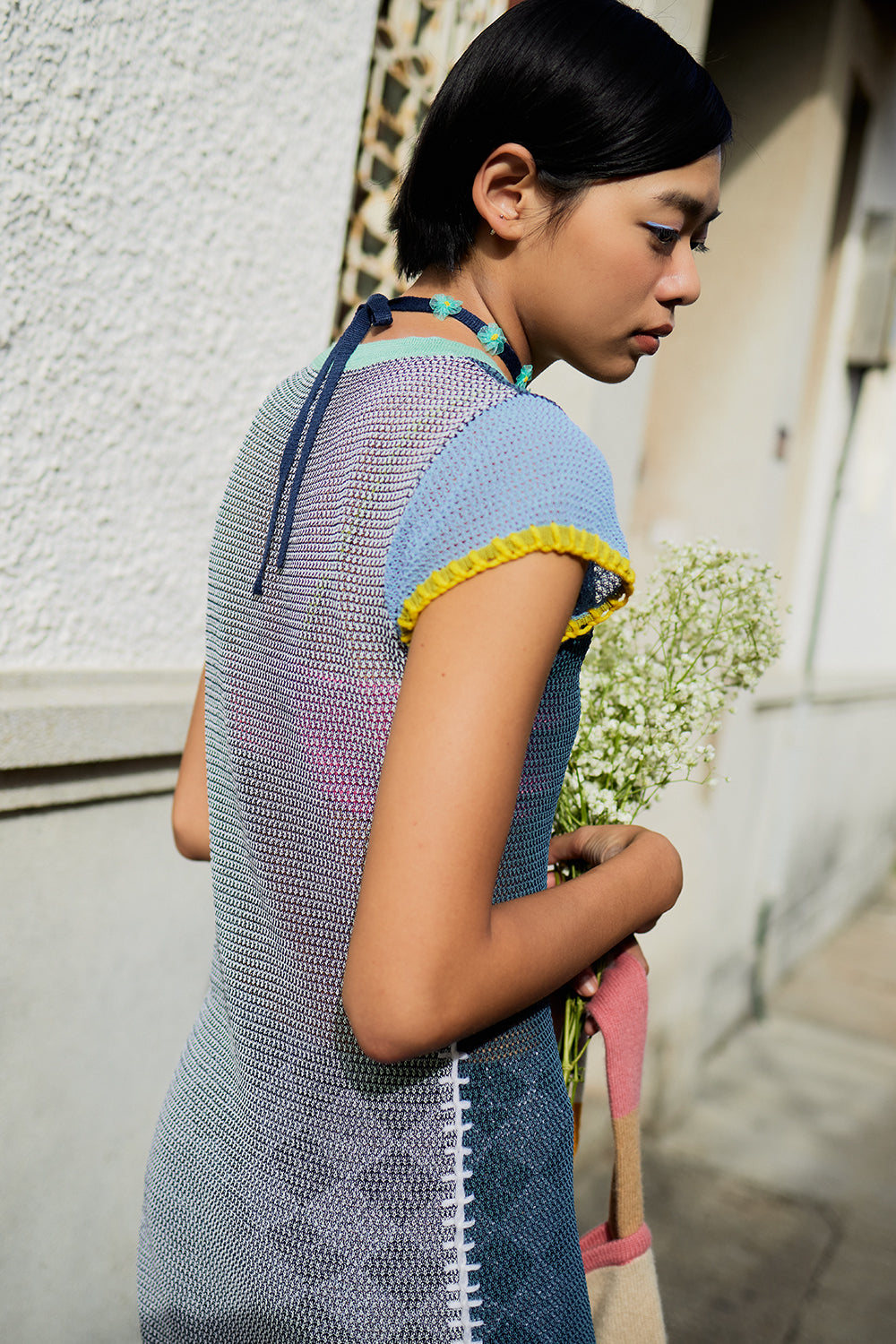 Netty Cloud Short Sleeve Maxi Dress