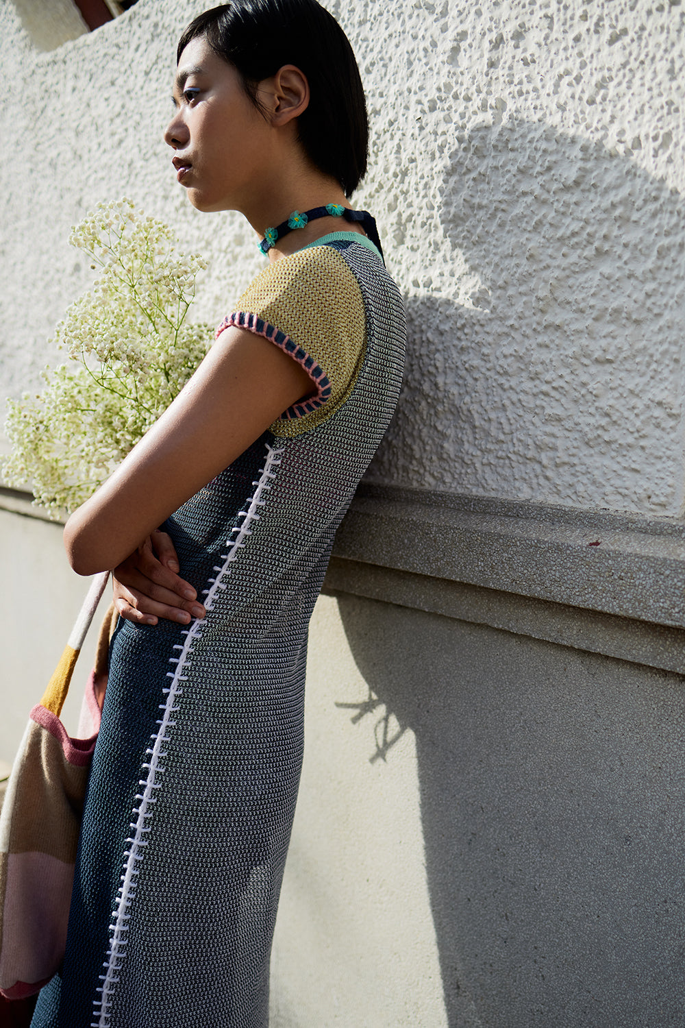 Netty Cloud Short Sleeve Maxi Dress