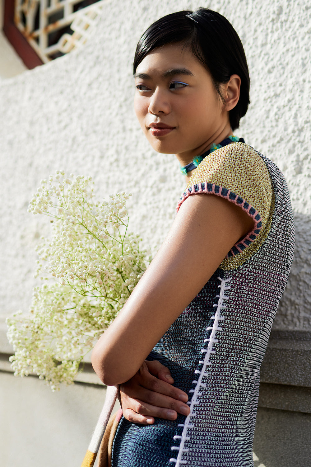 Netty Cloud Short Sleeve Maxi Dress