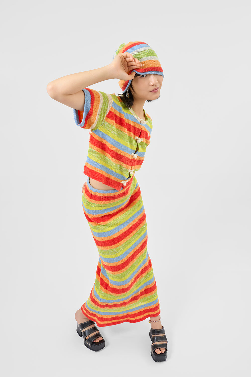 Floatee Short Sleeve Crop Shirt