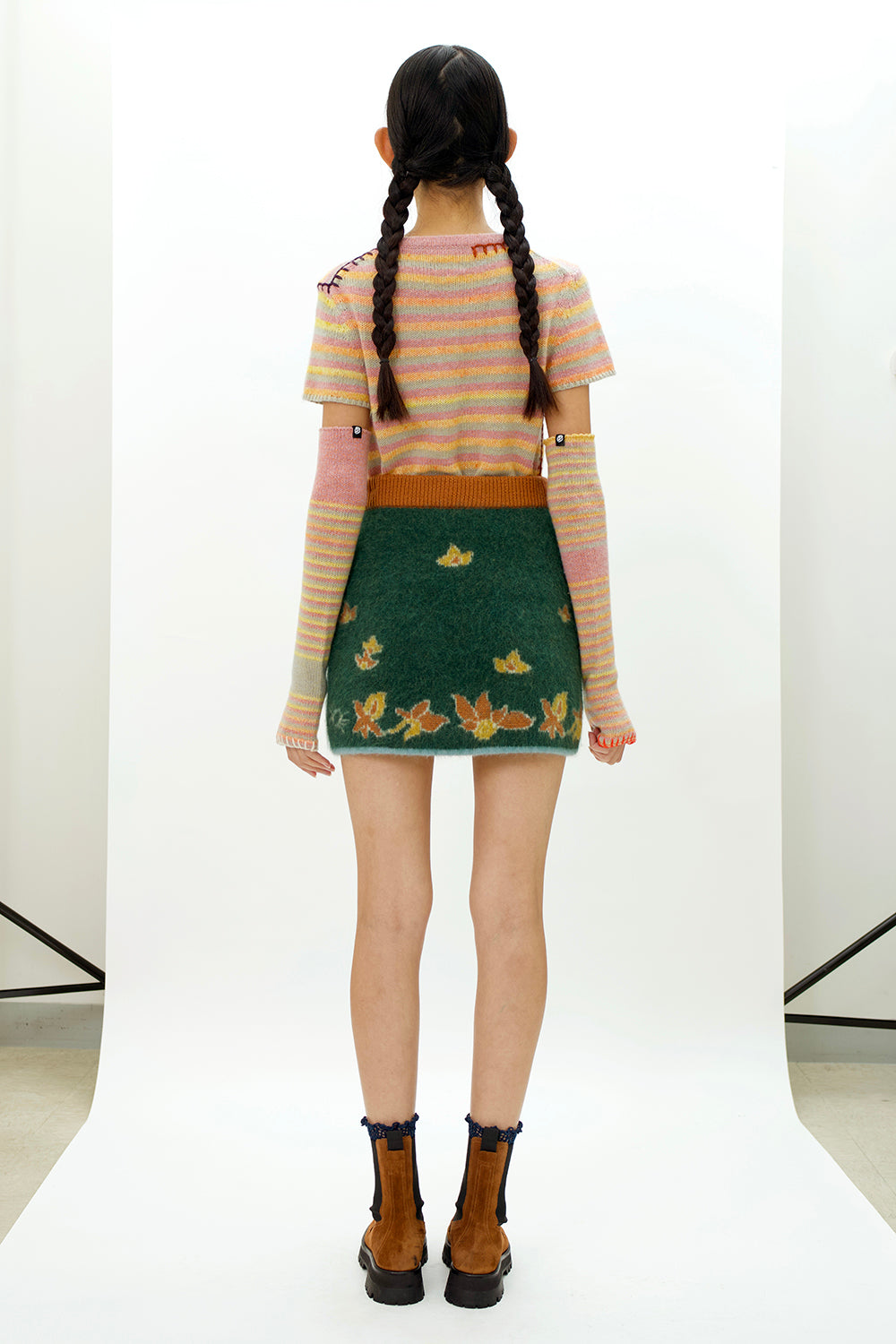 Laza Fuzzy Mini Skirt