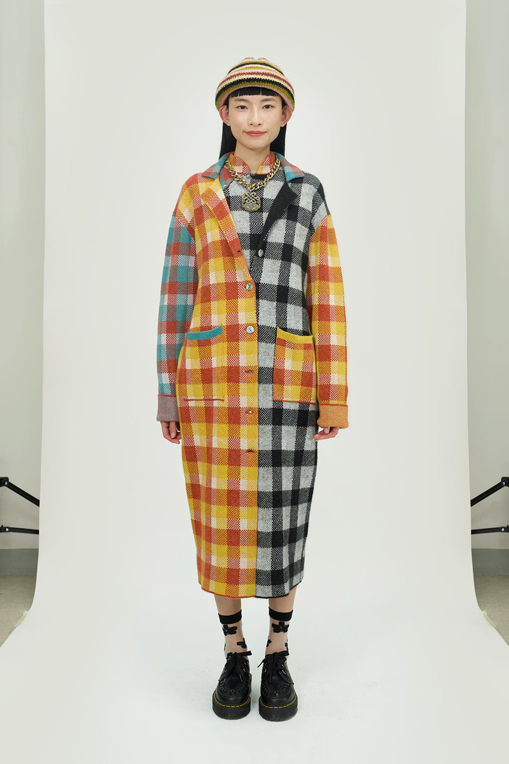 Bao Plaid Coat