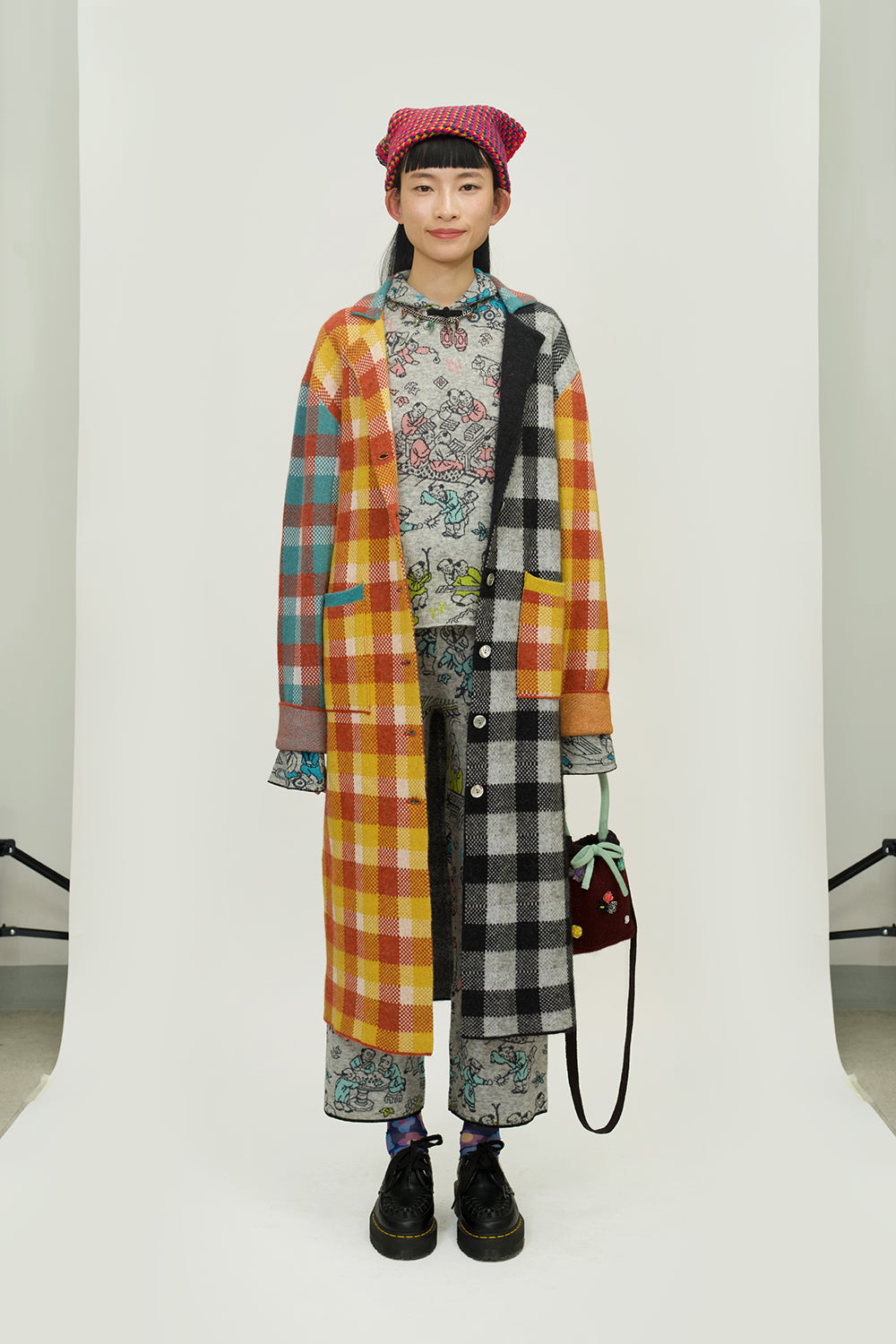 Bao Plaid Coat
