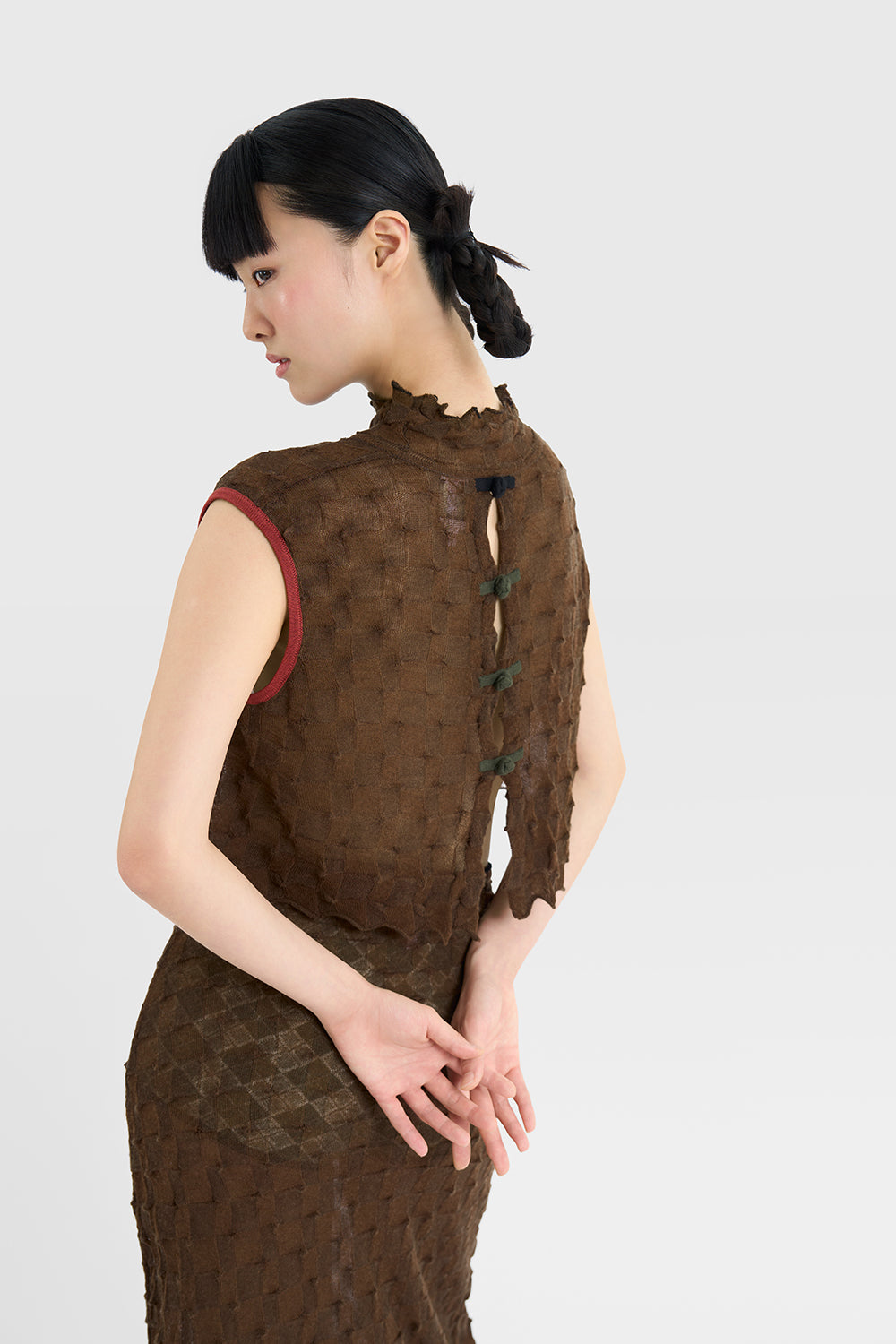 BorLor Crop Wide T-Neck Tank