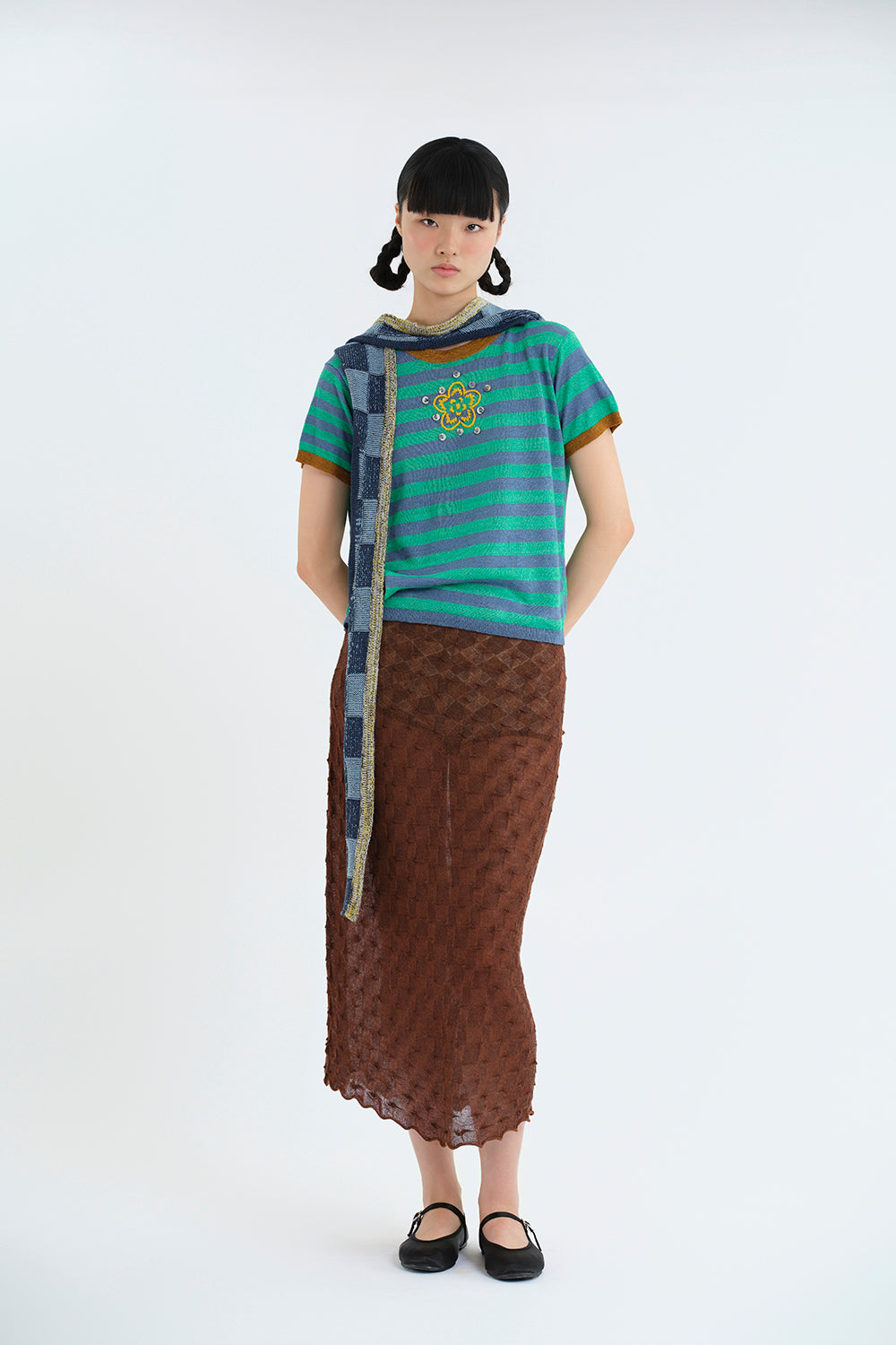 NEW! Linen Stripe SS Tee