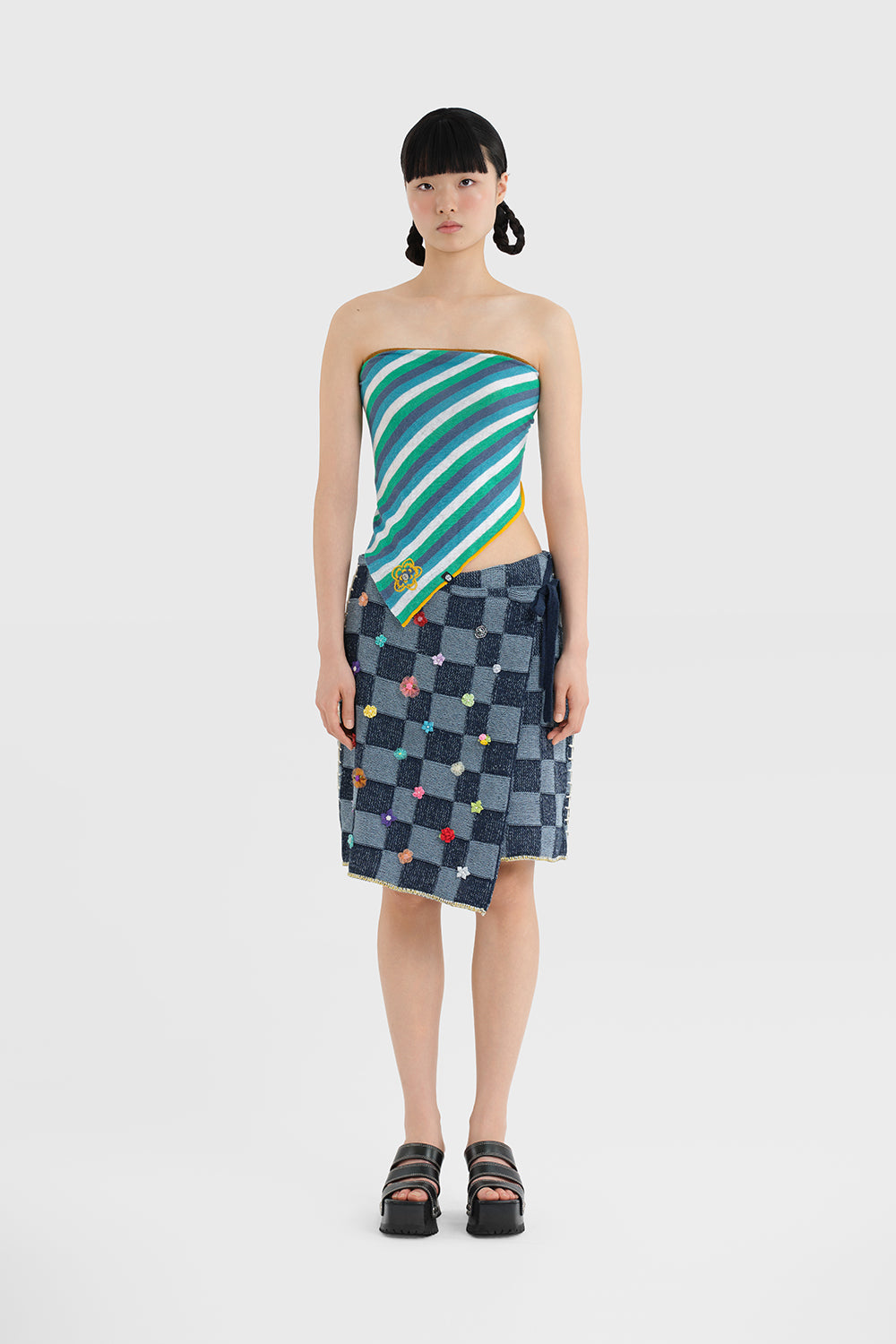 NEW! Linen Stripe Triangle