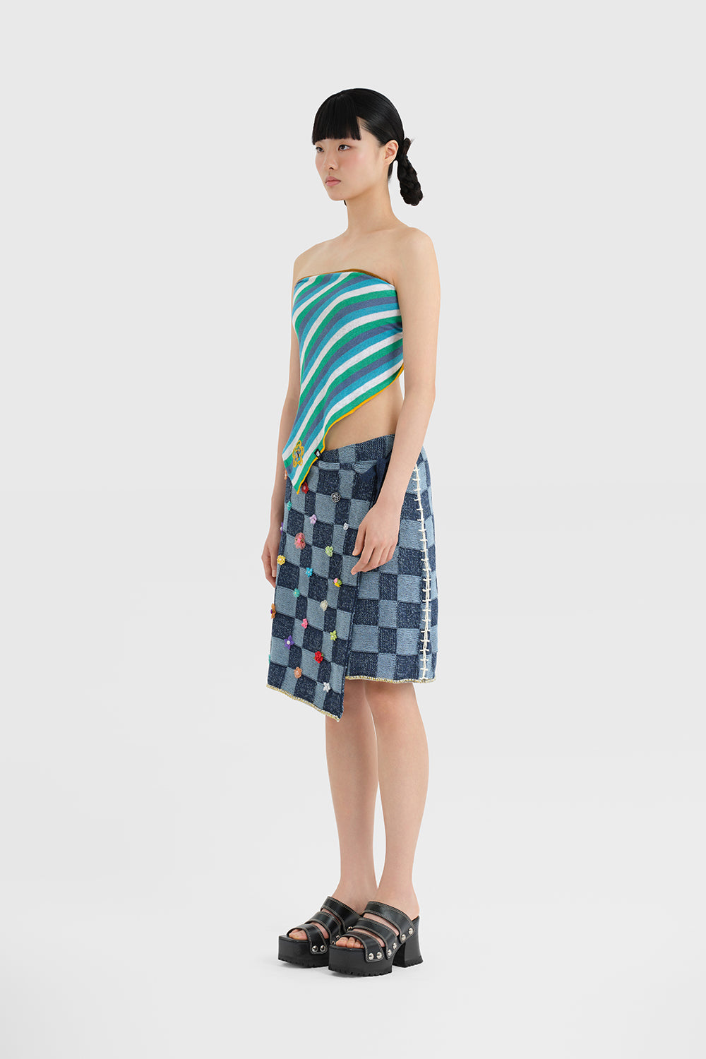 NEW! Linen Stripe Triangle
