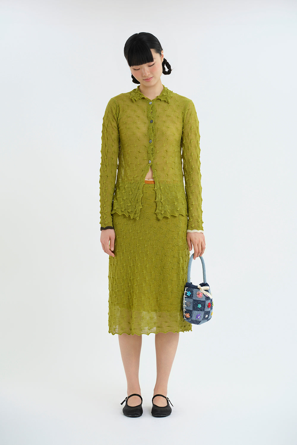 BorLor A-Line Midi Skirt