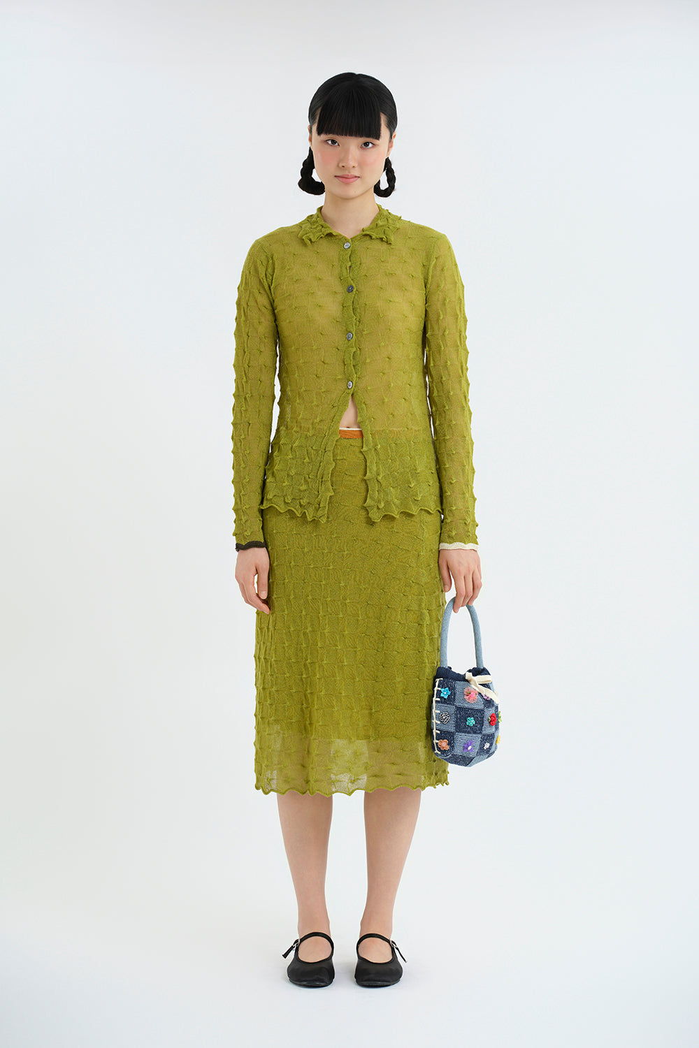 BorLor A-Line Midi Skirt