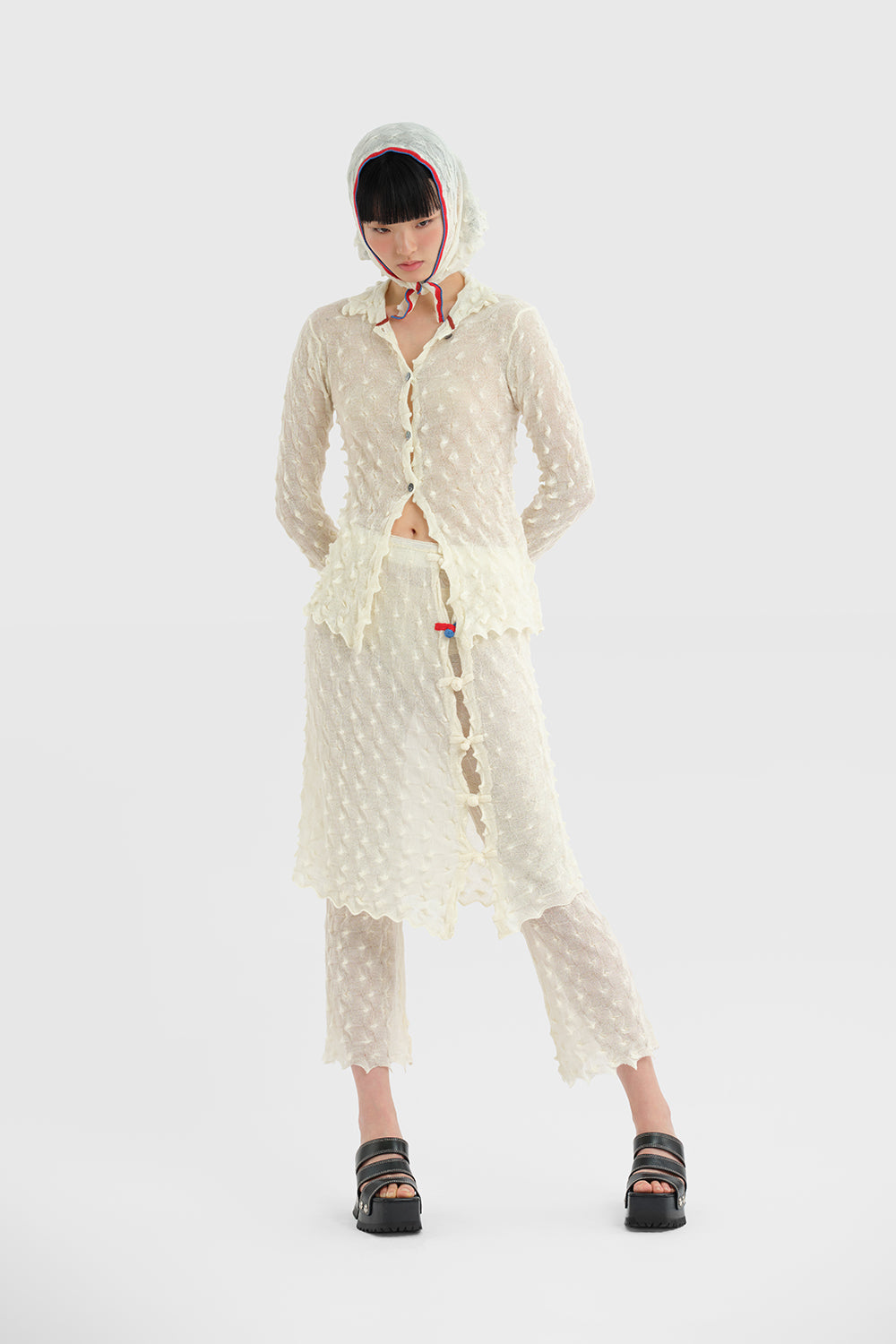 BorLor Midi Skirt over Pant Set