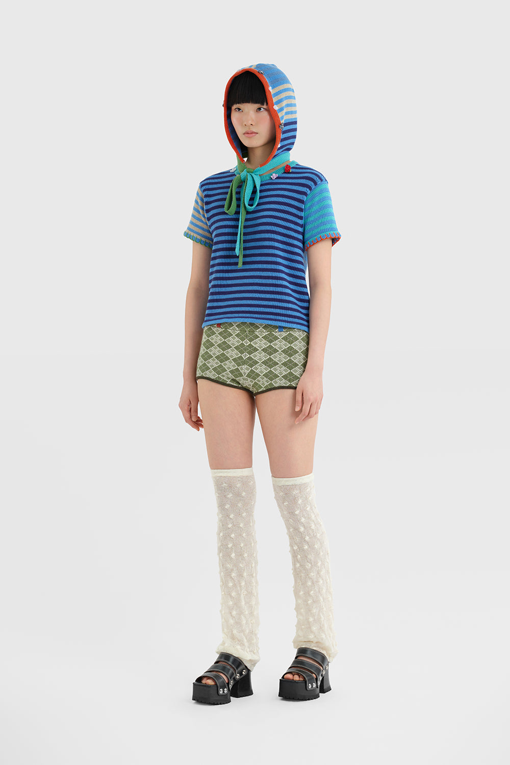 Cotton Bao Stripe Bonnet