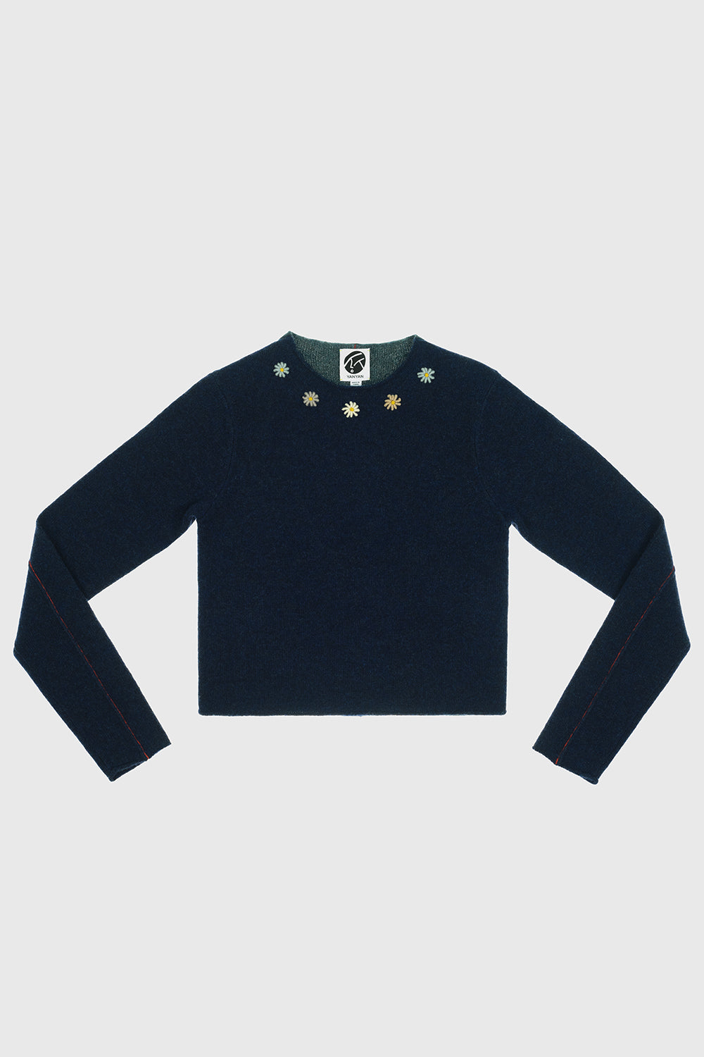 Daisy Shrunken Crew Pullover