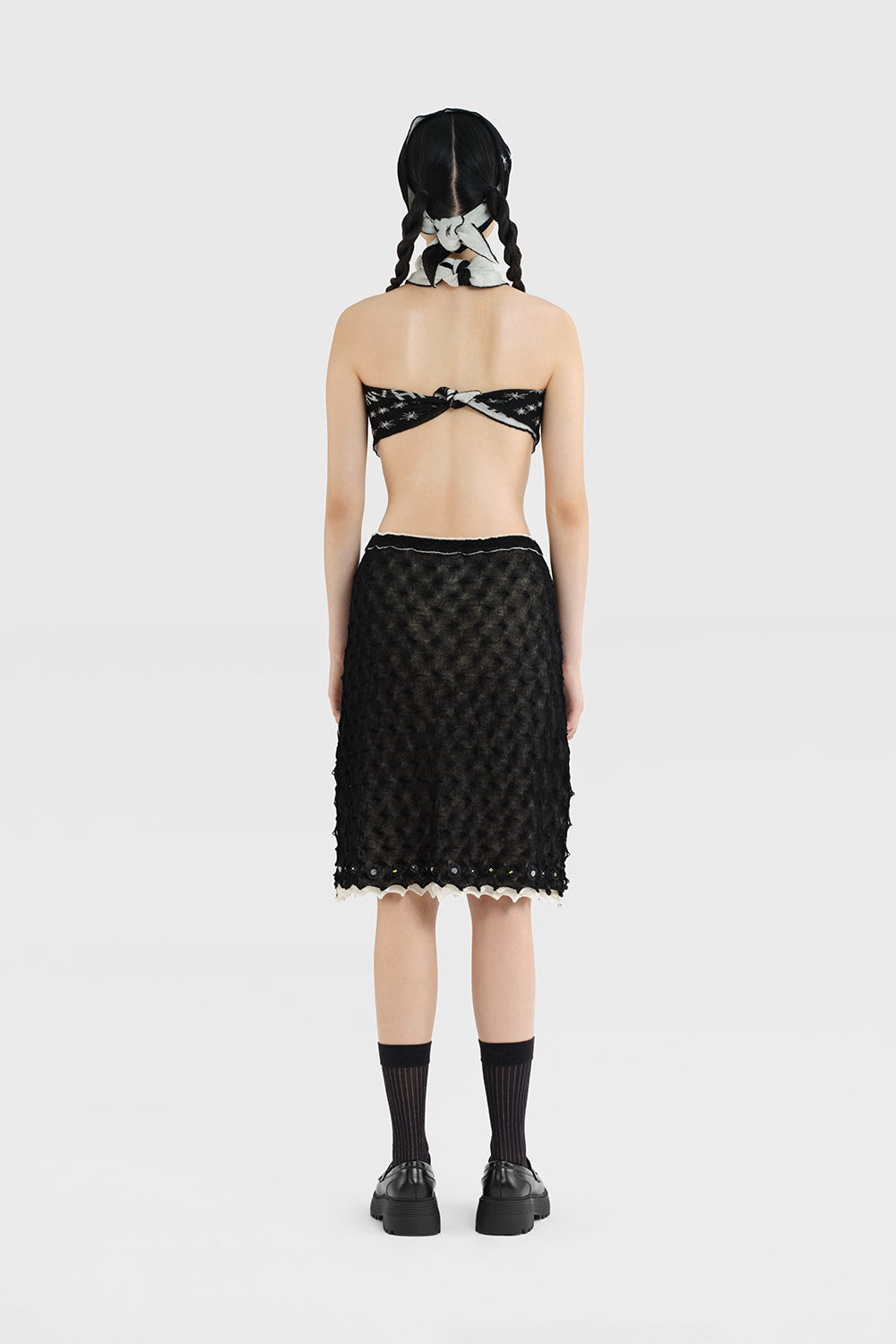 BorLor Double Layer Midi Skirt