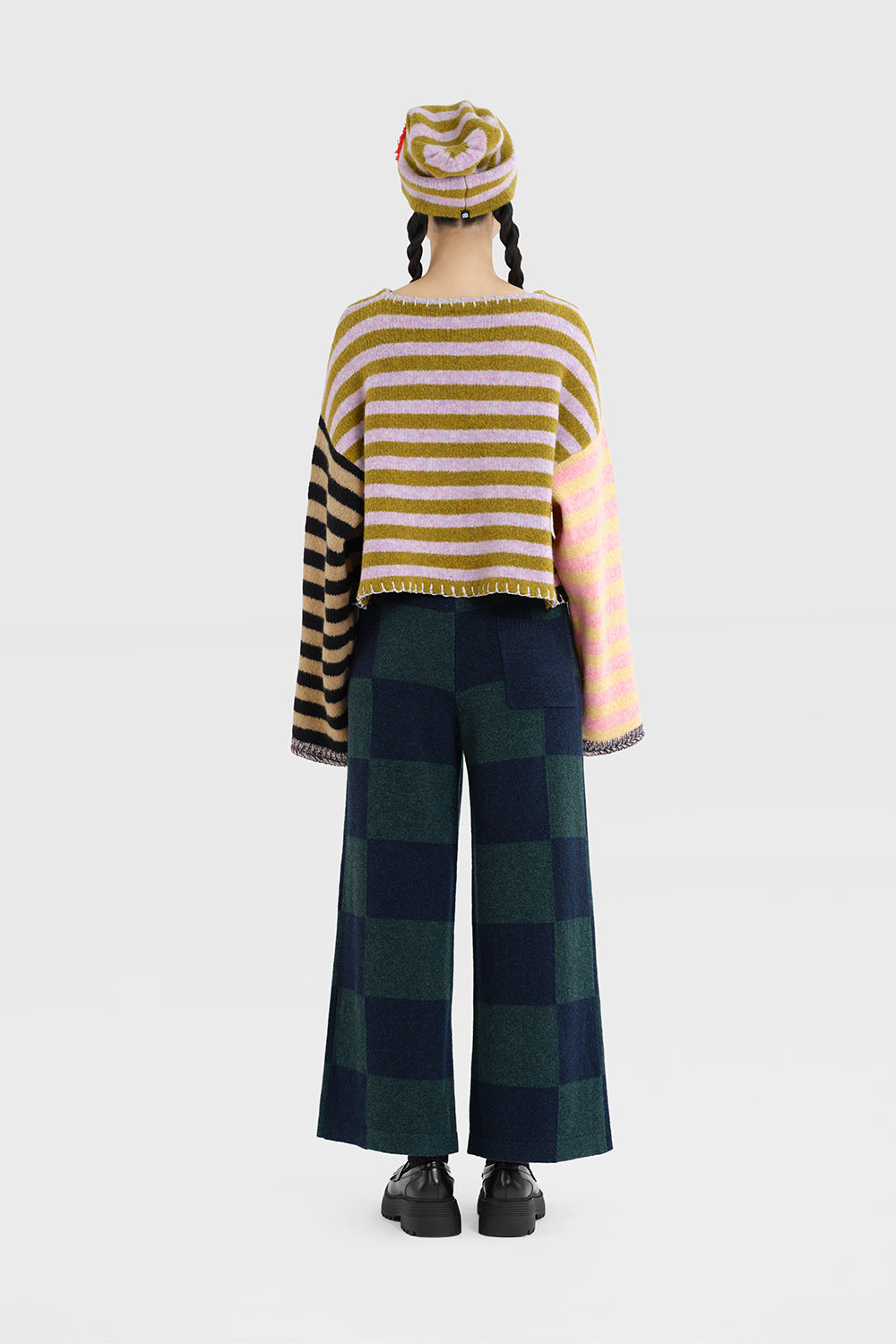 Daisy Check Oversized Pant