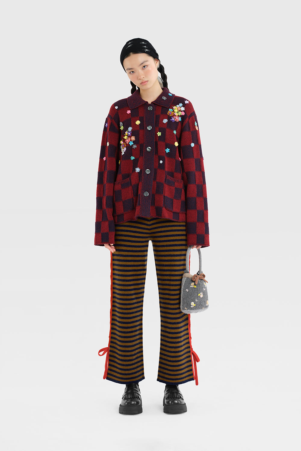 Fireworks Check Oversized Work Jacket