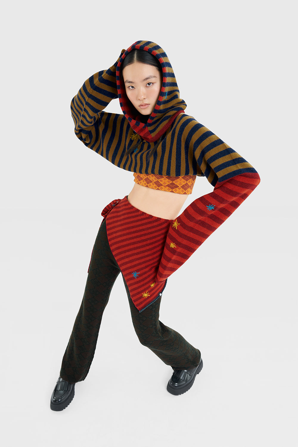 Starry Wool Scarf Shrug