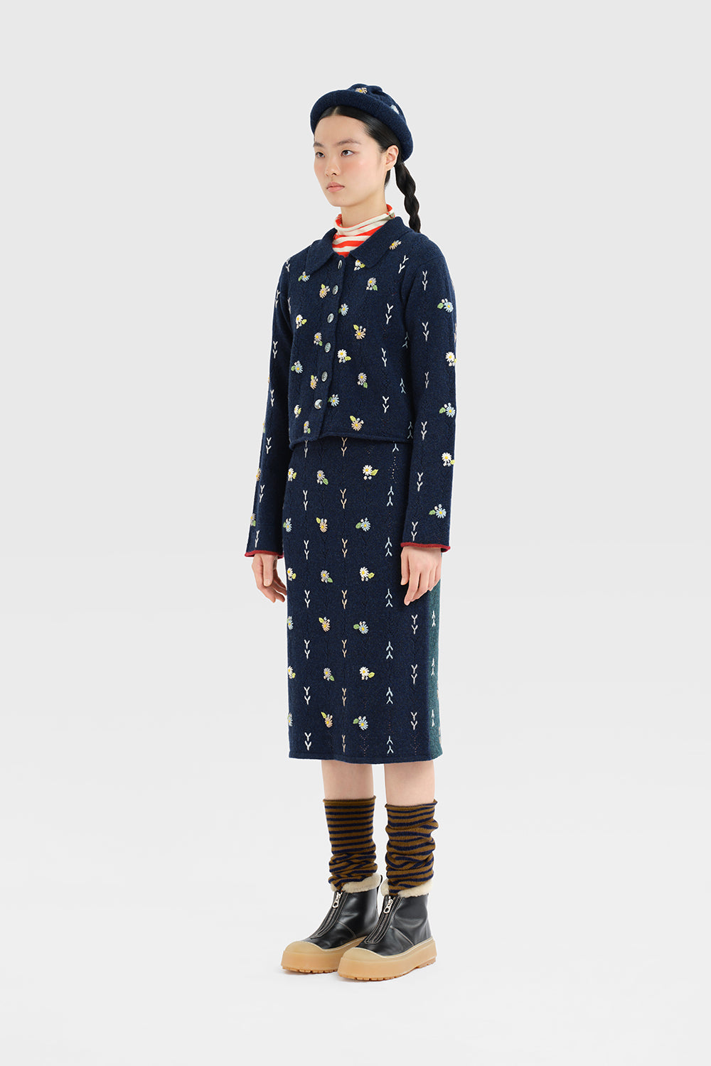 Daisy Knee Length Skirt