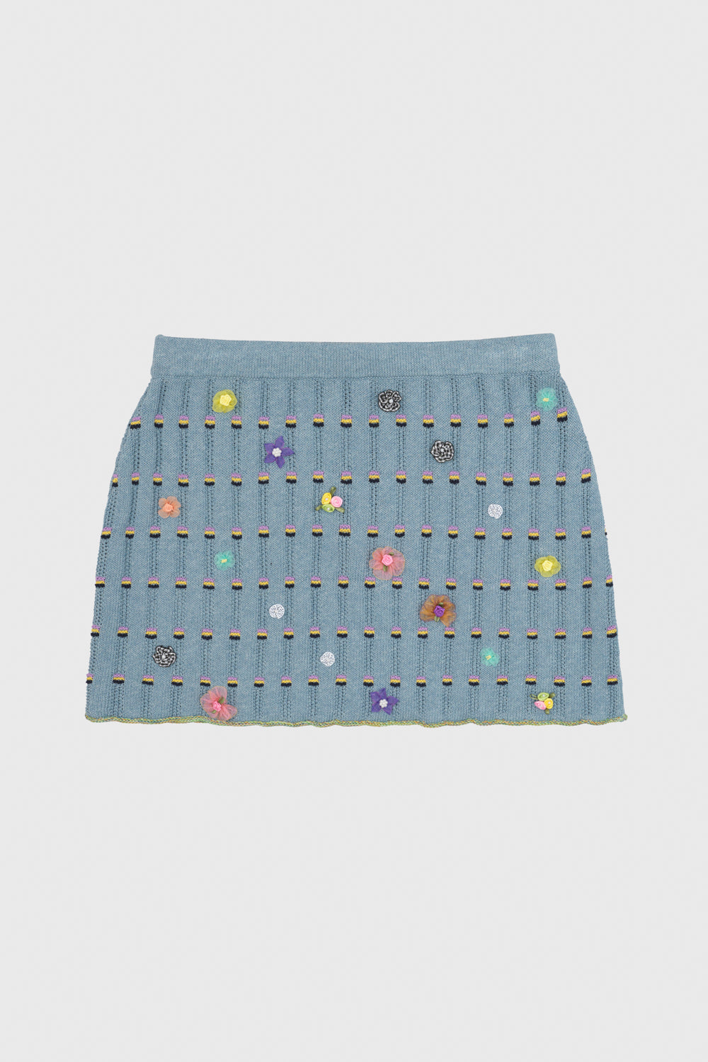 Dotty Rib Mini Skirt