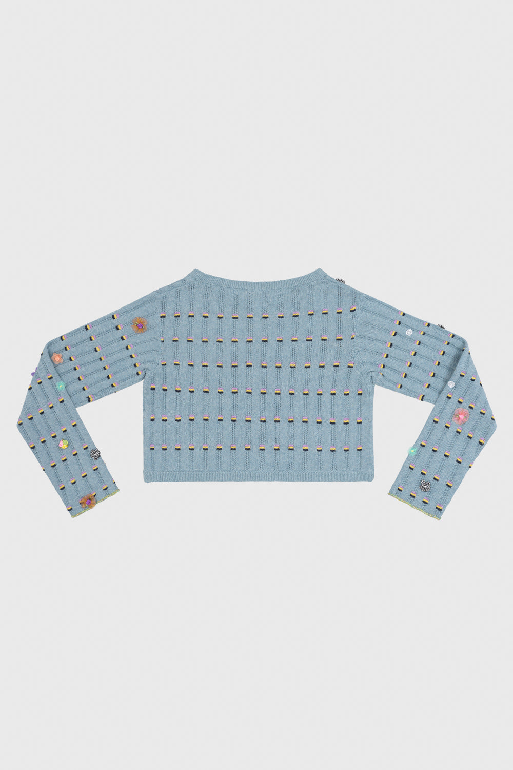 Dotty Rib Crop Cardigan