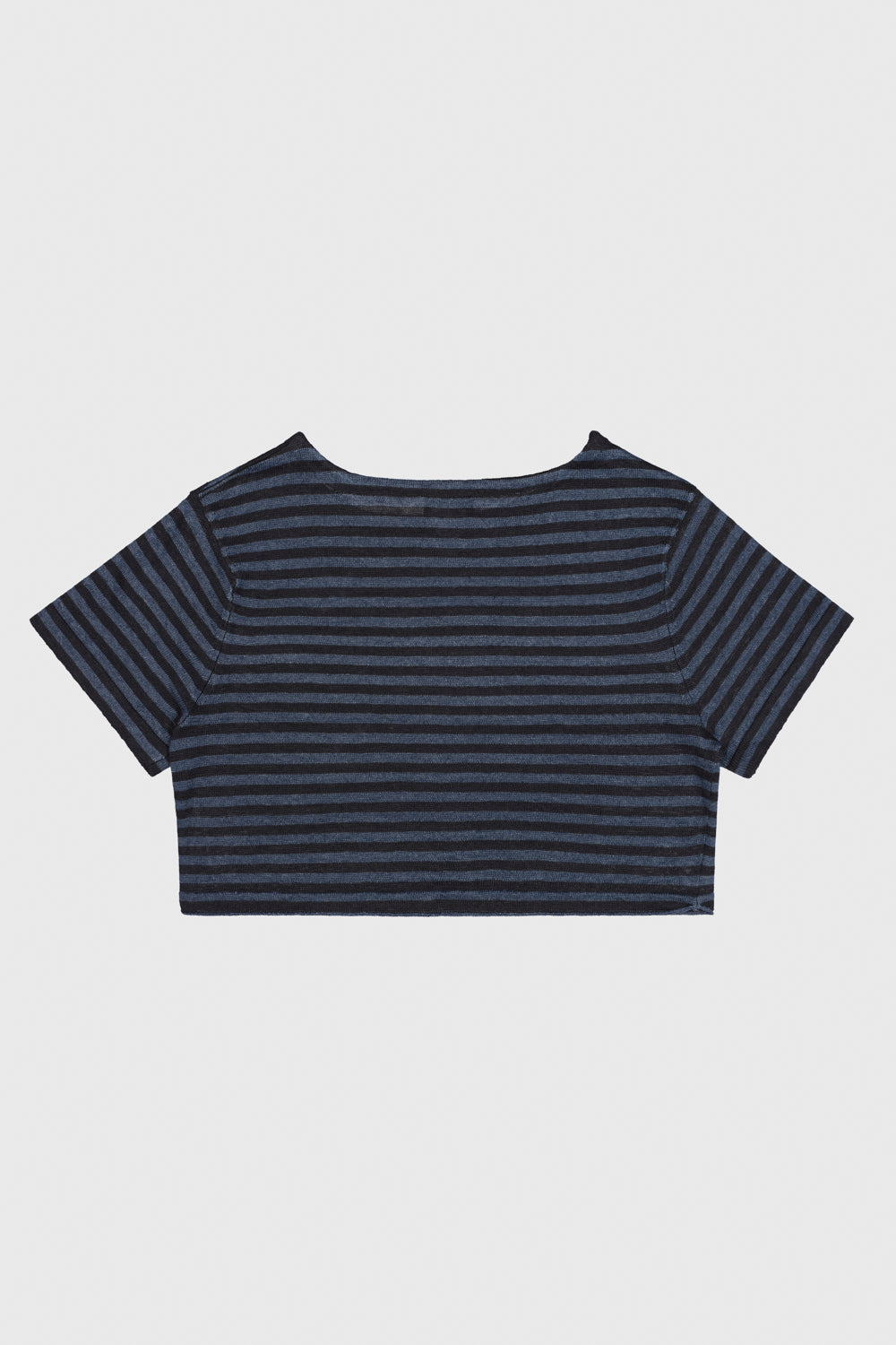 Daisy Linen Stripe Crop BB Tee