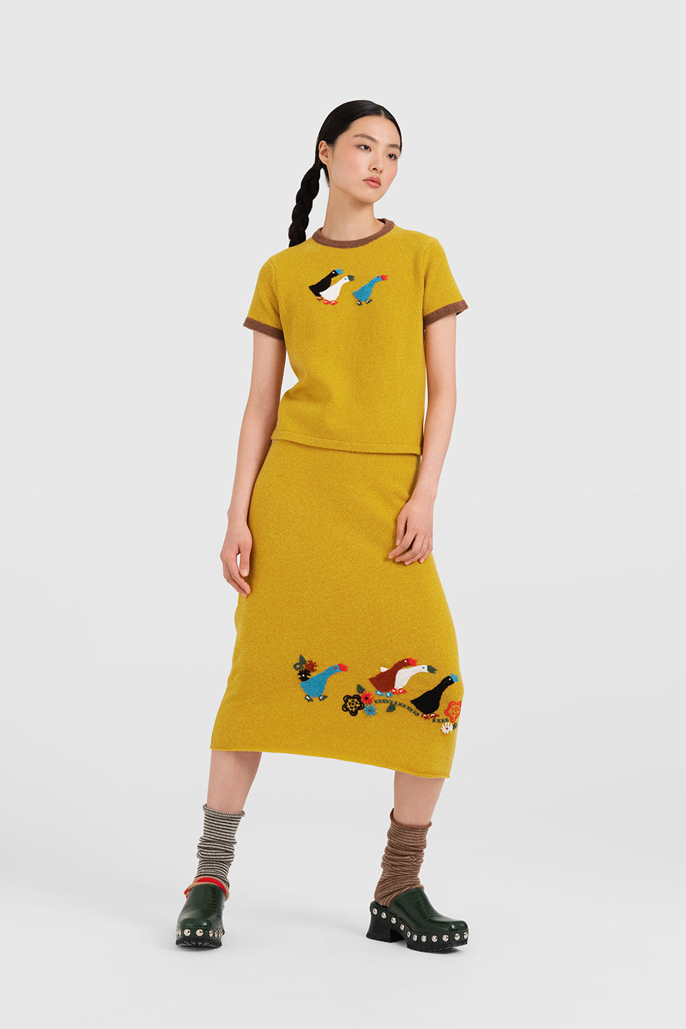 Geese Midi Skirt
