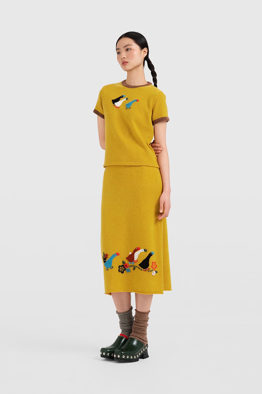 Geese Midi Skirt