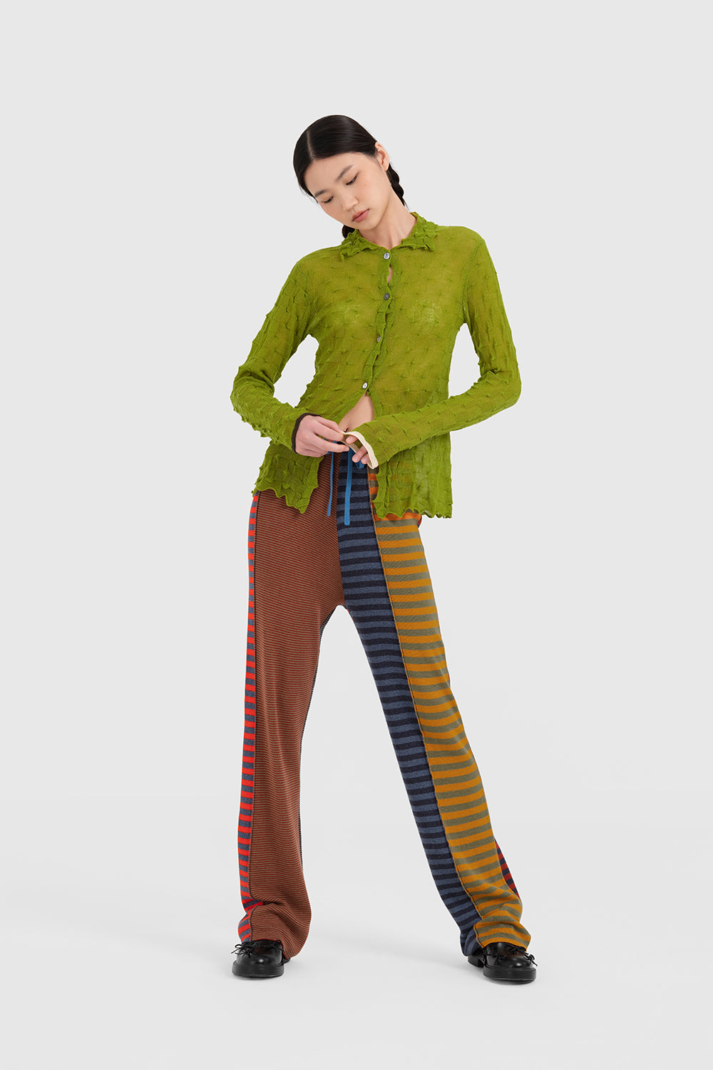 Mismatched Stripe Pant