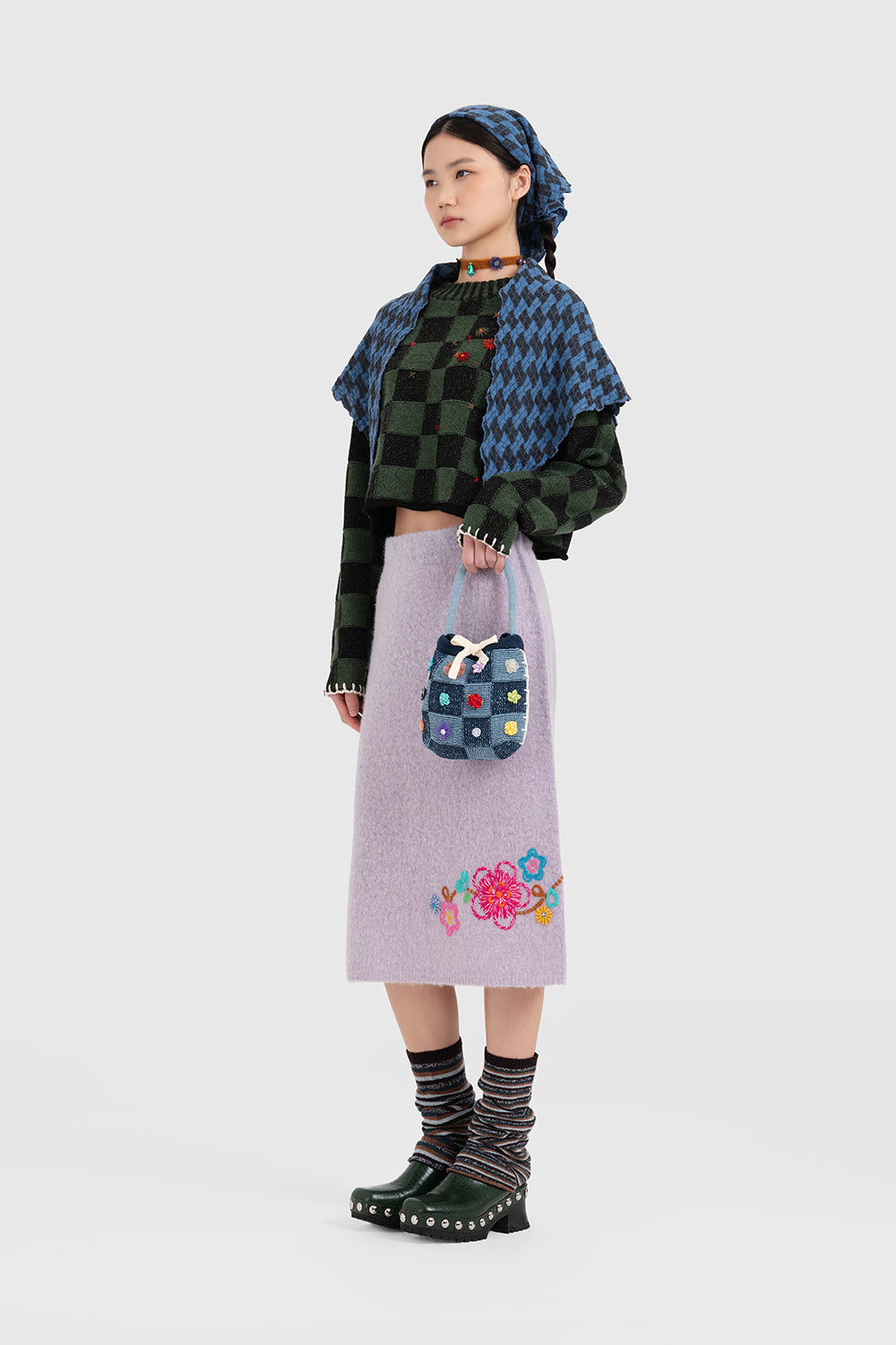 Fafa Alpaca Pencil Skirt
