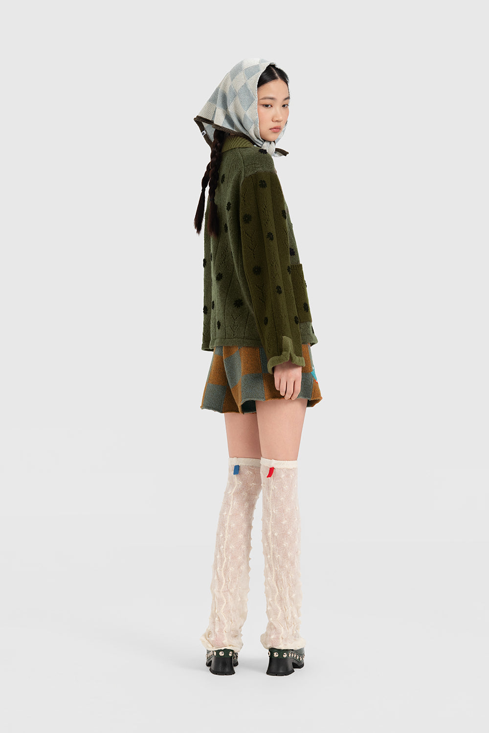 Wool Check Triangle