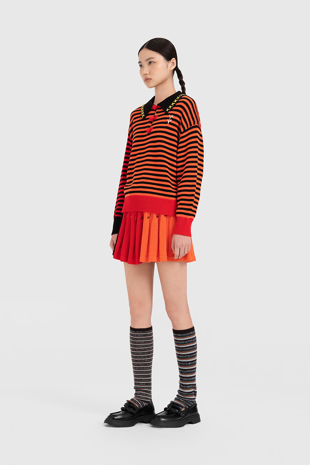 Cotton Bao Stripe Polo