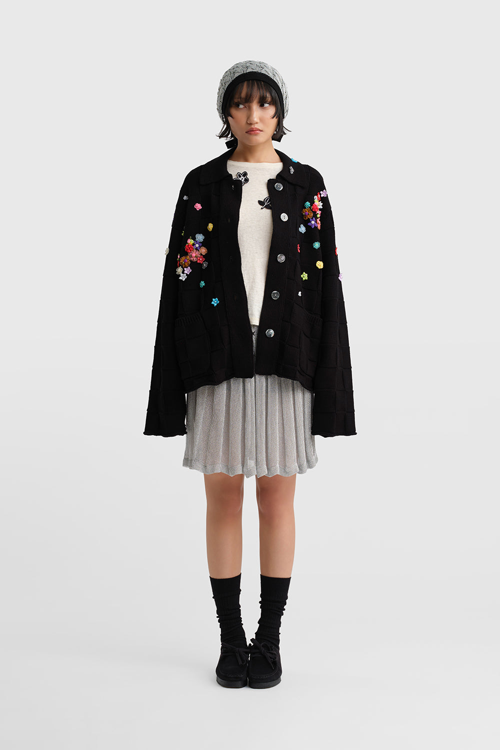 Fireworks Check Oversized Work Jacket