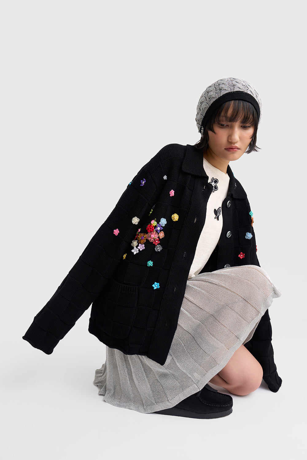 Fireworks Check Oversized Work Jacket