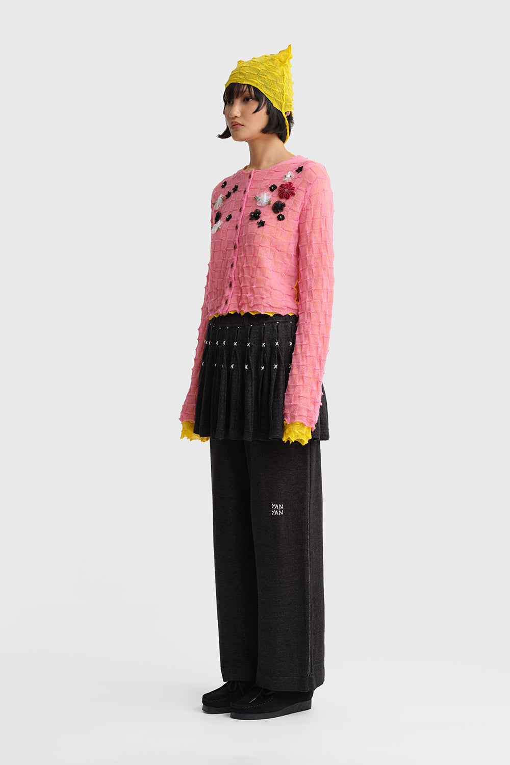Borlor Floral Double Layer Cardigan