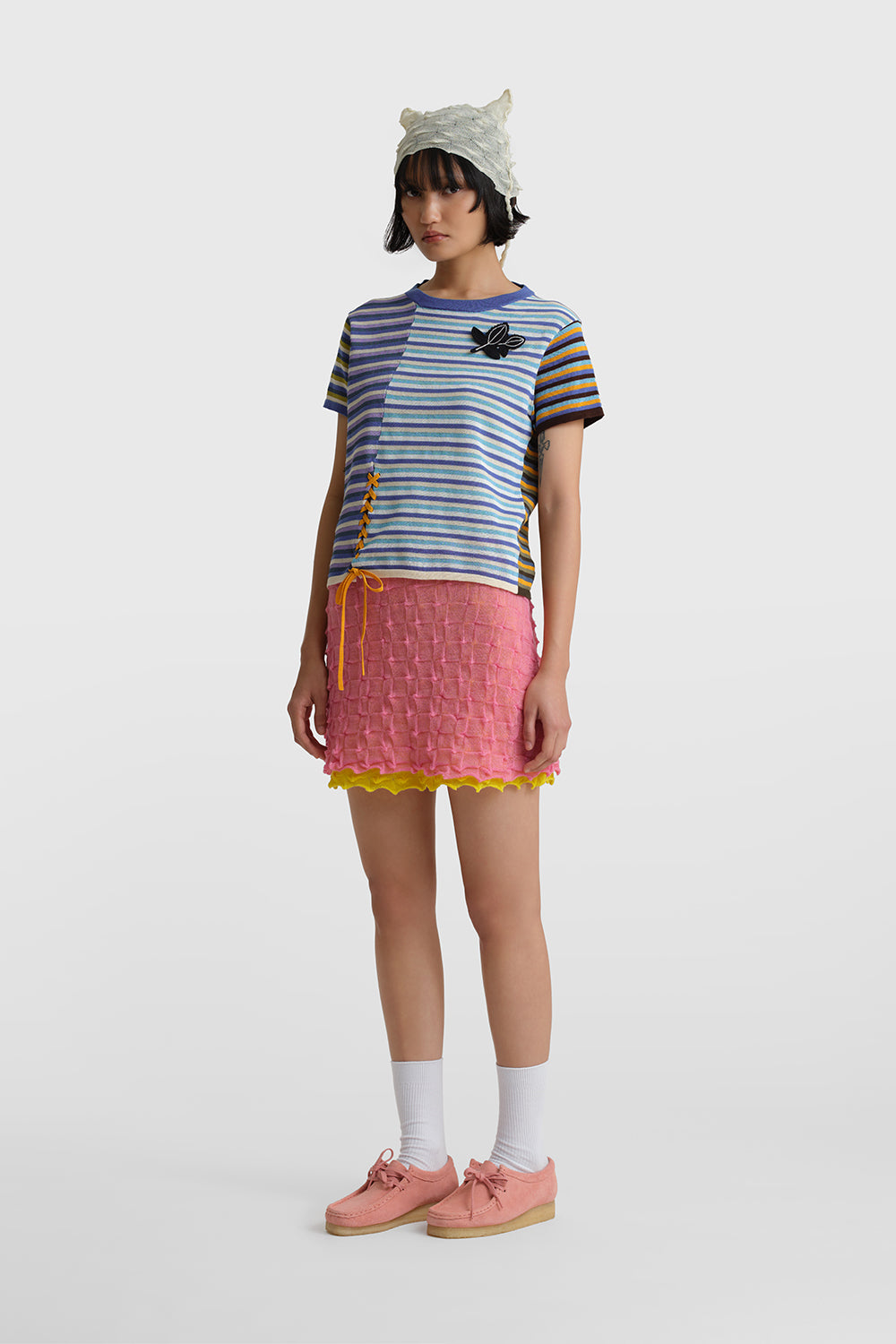 Romy Lace Up SS Tee
