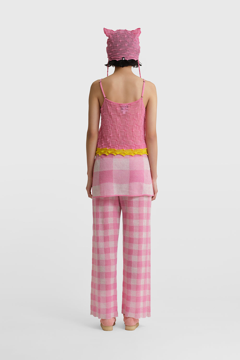 Gingham Pant with Apron Set