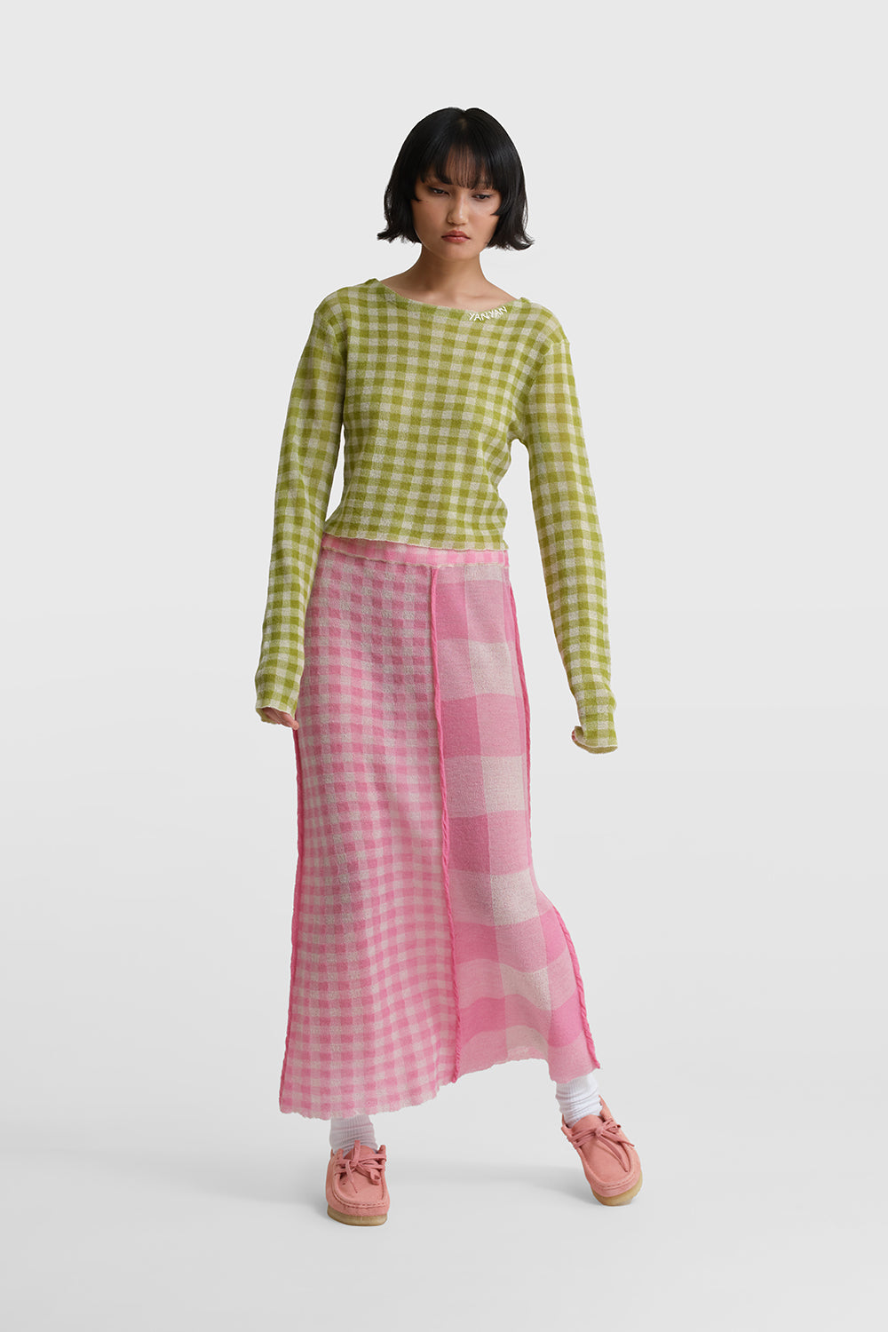 Gingham Maxi Skirt